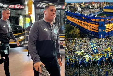 Agustín Almendra volvió a la Bombonera como jugador de Racing y fue recibido por los hinchas Xeneizes