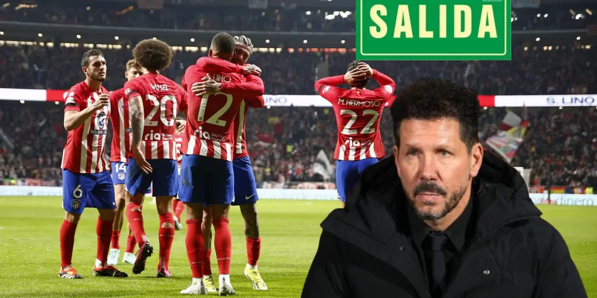 Diego Simeone echaría a histórico jugador del Atlético de Madrid.