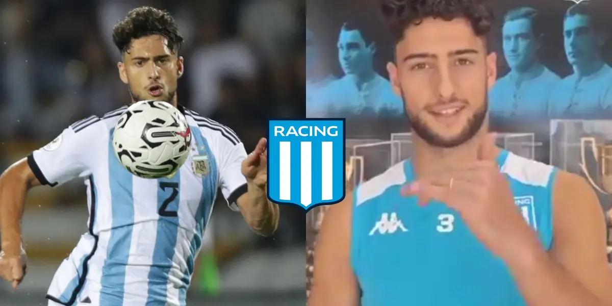 El central ya se sumó al plantel de Racing