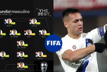 El centro delantero surgido en Racing quedó afuera del 11 ideal en The Best