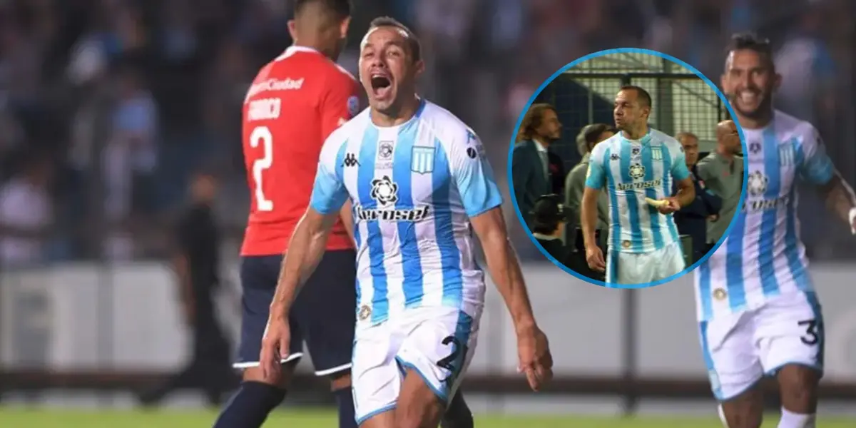 El chileno es recordado por comer una banana y meter un gol ante independiente