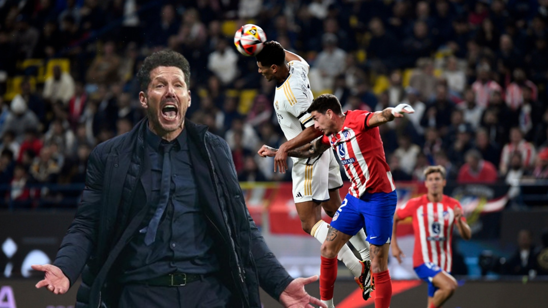 El Cholo Simeone calentó la previa al Derbi de Madrid por la Copa del Rey.