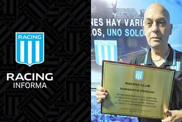 El club decidió hacer un reconocimiento a Norberto Perone