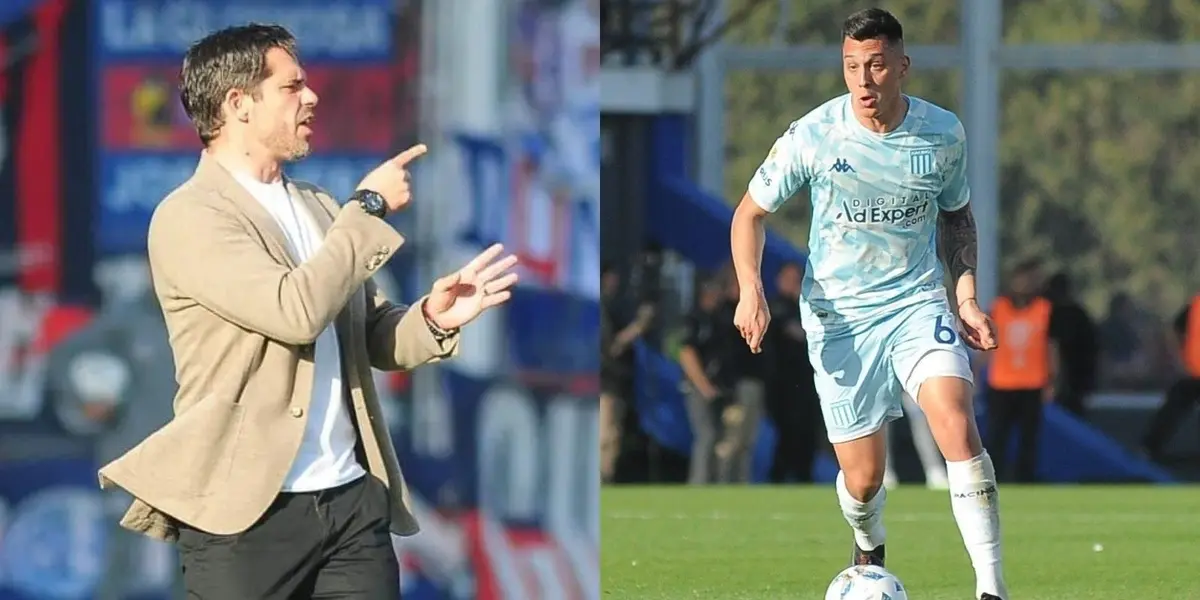 El defensor tuvo su debut con la camiseta de Racing en el clásico con San Lorenzo