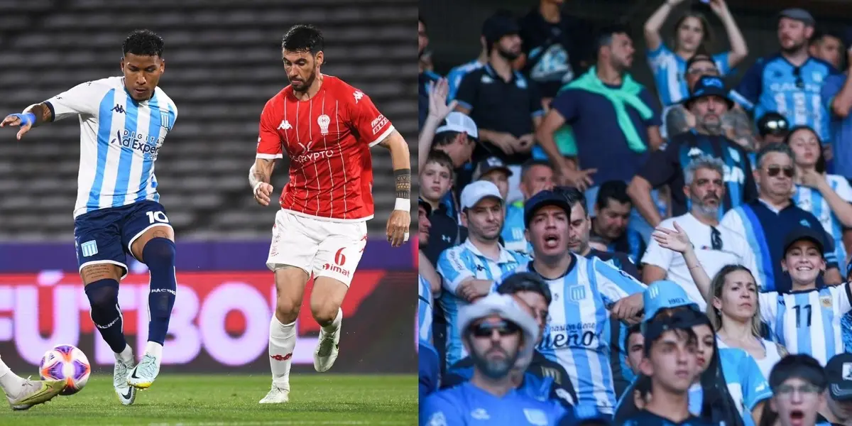 El delantero colombiano ingresó en el segundo tiempo del partido y marcó la diferencia en Racing