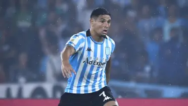 El delantero fue titular ante el Ciclón en el Cilindro.