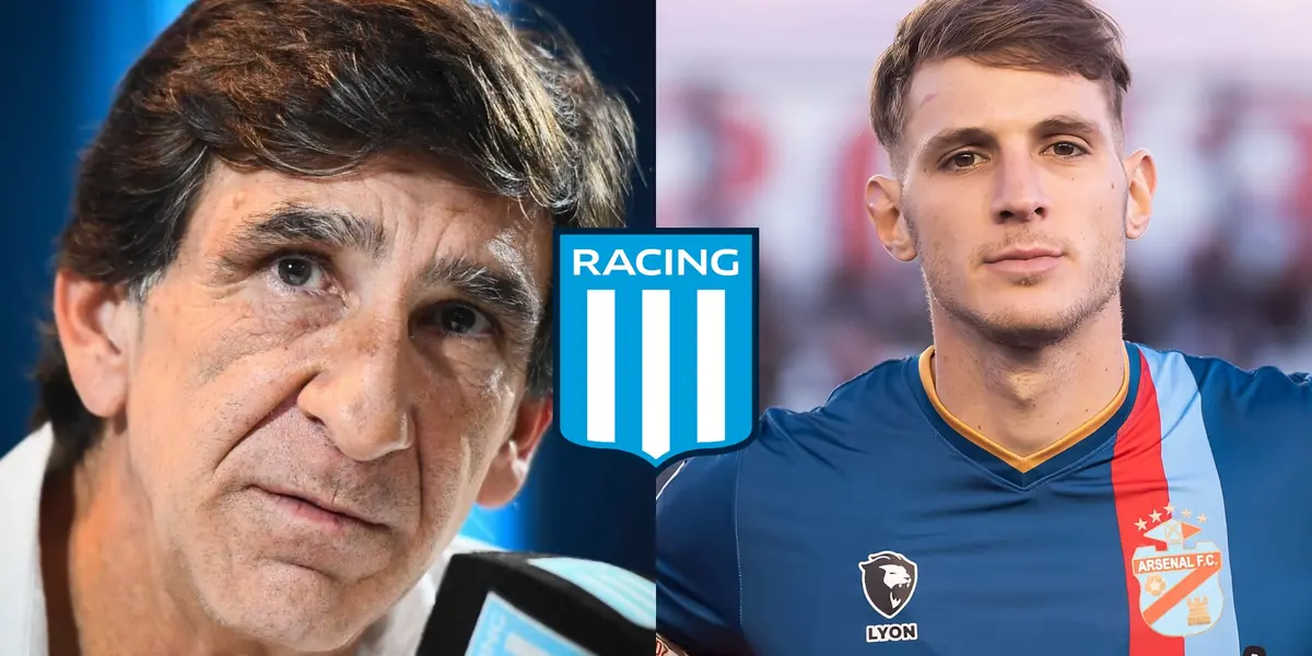 El entrenador de Racing decidió sobre si fichar al jugador de Arsenal de Sarandí