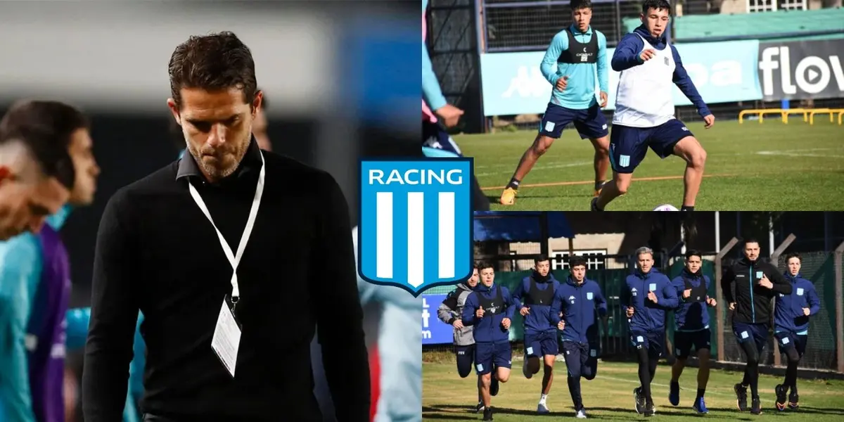 El entrenador de Racing tiene una duda en sus esquema que no lo deja tranquilo