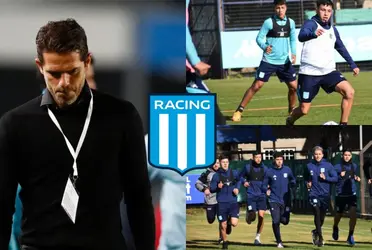 El entrenador de Racing tiene una duda en sus esquema que no lo deja tranquilo