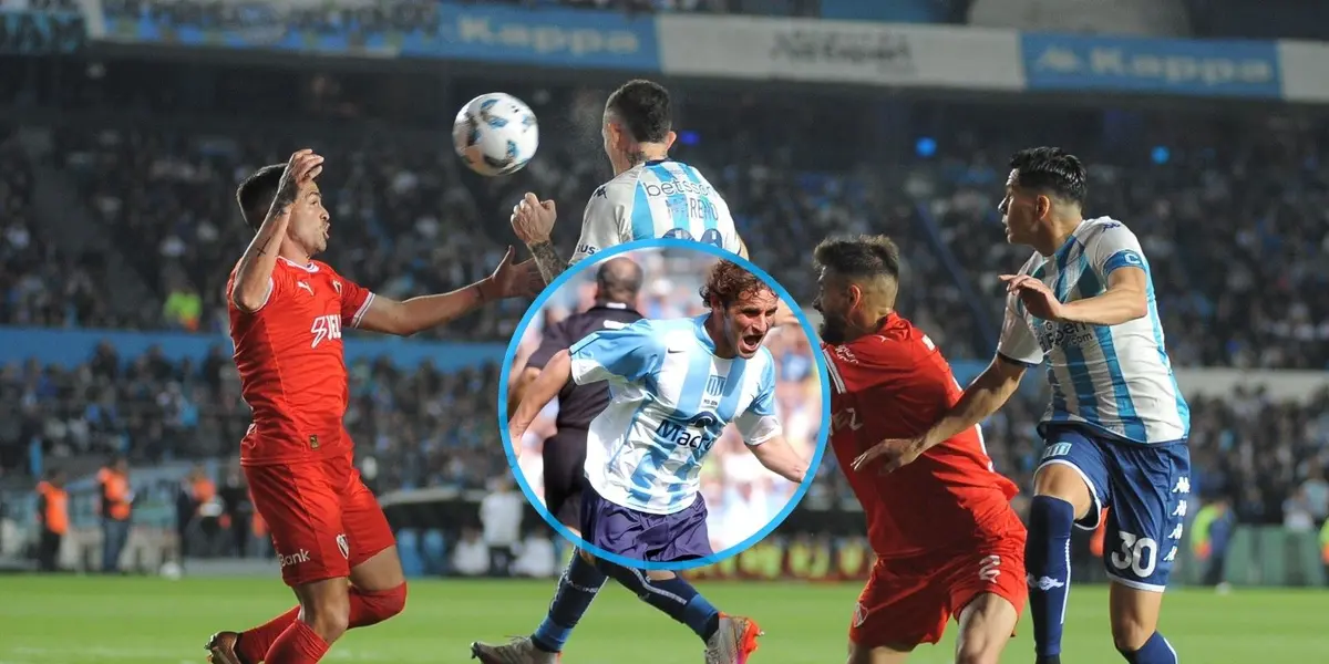 El ex-jugador de Racing se encuentra en el Cilindro viendo el clásico de Avellaneda.