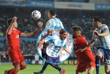 El ex-jugador de Racing se encuentra en el Cilindro viendo el clásico de Avellaneda.