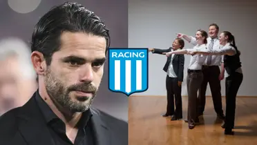 El ex jugador de Racing tuvo una acción que causó gracia a los hinchas.