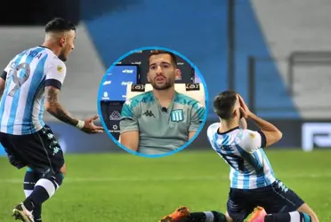 El ex-Racing dijo que le gustaría volver a Racing y el club tiene un porcentaje de su ficha