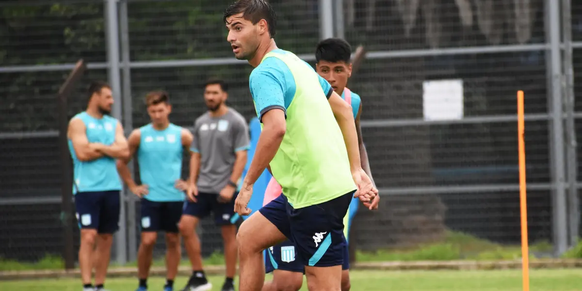 El jugador de la Academia mostró su entusiasmo de querer jugar ya.