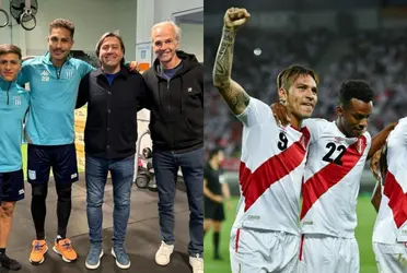 El jugador peruano halagó a su compatriota y jugador de Racing