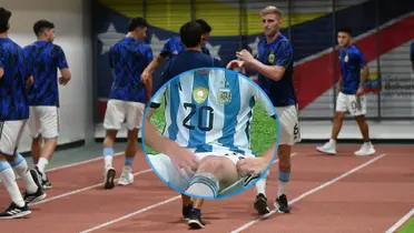 El jugador tuvo que salir durante el partido en juego