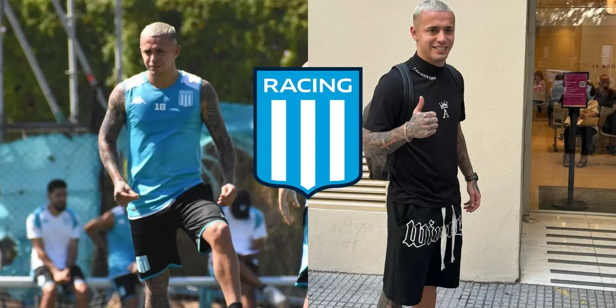 El nuevo jugador de Racing ya se encuentra trabajando con el plantel.