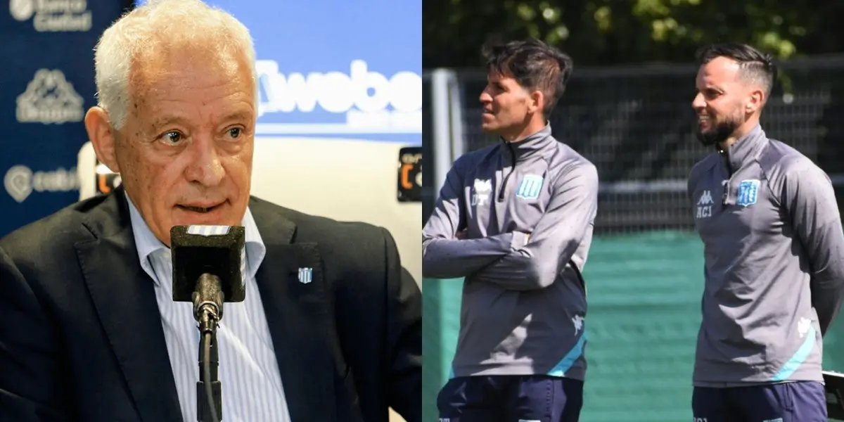 El presidente de Racing habló sobre la posibilidad de que Grazzini y Videla sean los técnicos fijos.