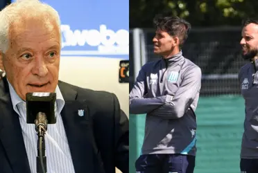 El presidente de Racing habló sobre la posibilidad de que Grazzini y Videla sean los técnicos fijos.