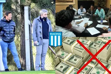 El presidente de Racing rechazó otra oferta por una figura del plantel de Fernando Gago