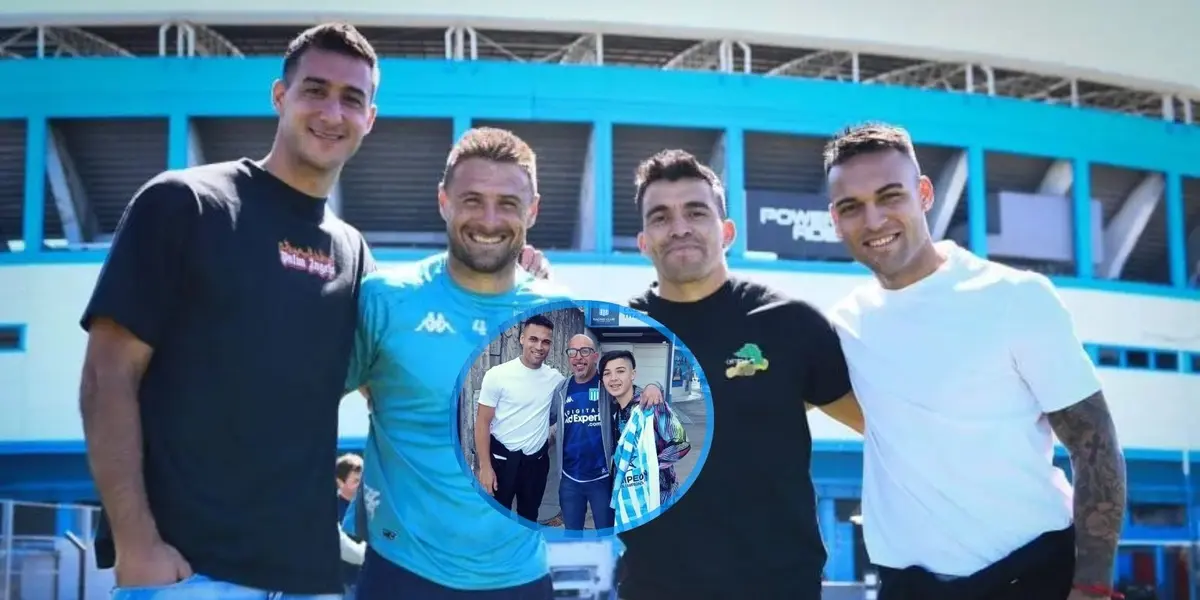 Los campeones del mundo tuvieron un buen gesto con el plantel de Racing