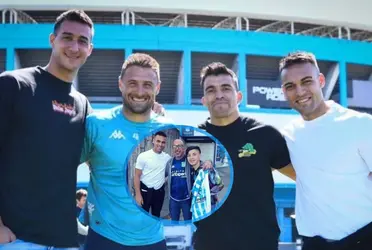 Los campeones del mundo tuvieron un buen gesto con el plantel de Racing