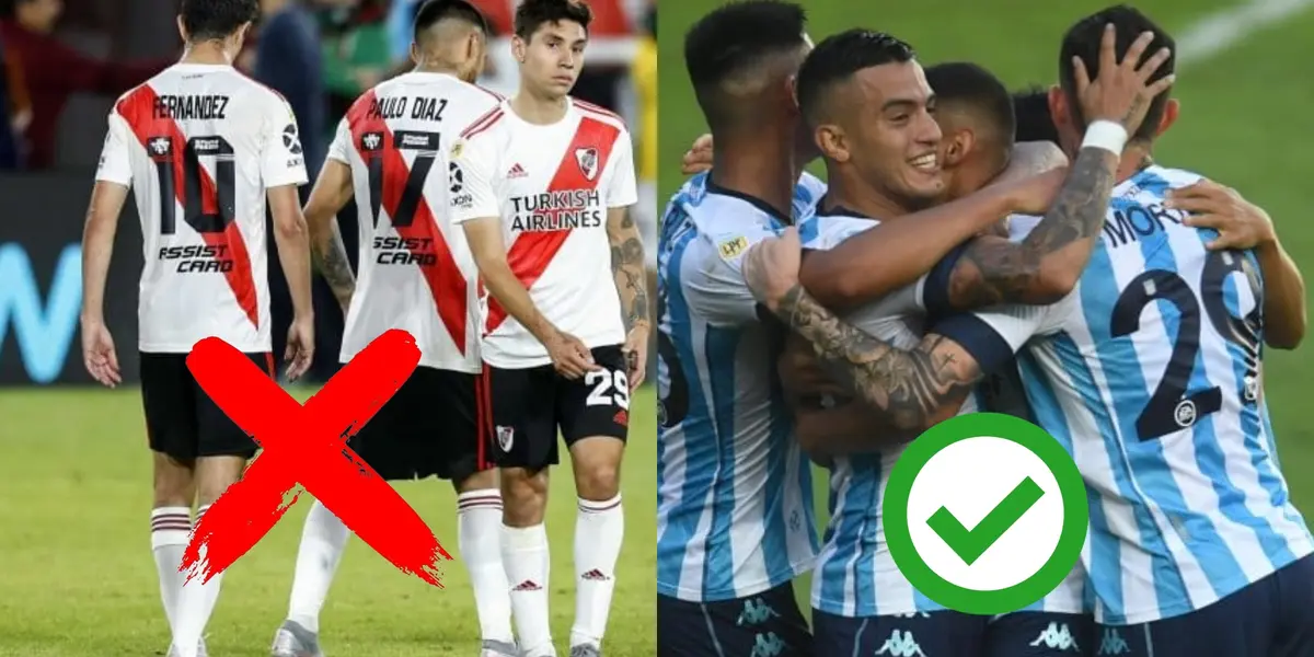 Racing contrataría a jugador que la rompio en River.