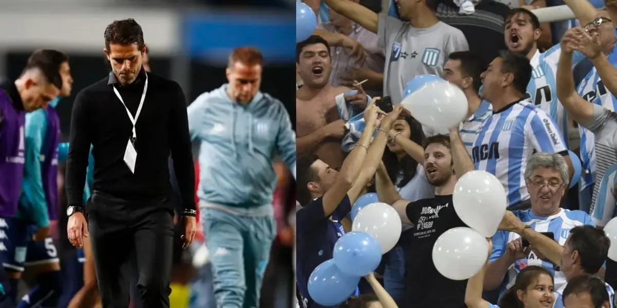 Racing quedó eliminado de la Copa Argentina y el entrenador cada vez más es cuestionado por el hincha