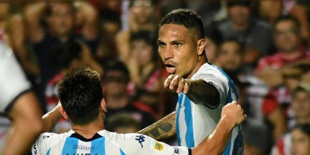 Tras no tener grandes rendimientos con Racing, Paolo Guerrero podría irse en este mercado de pases