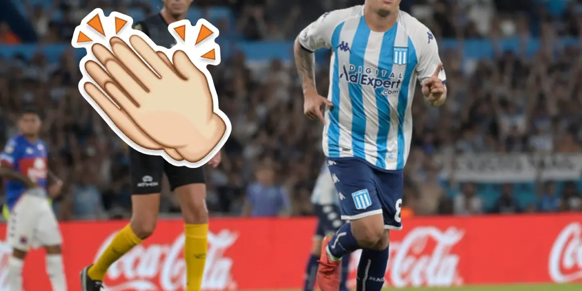 Volante de Racing fue la gran figura en el duelo contra Estudiantes.